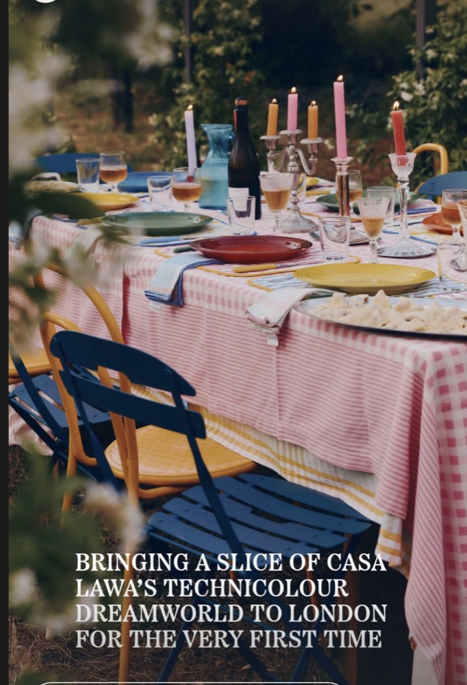 Casa Lawa's candlelit garden table